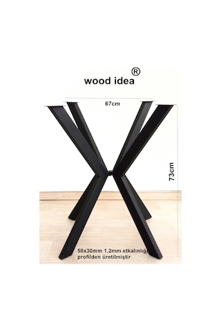 Wood İdea 73 Cm Metal Ahtapot Masa Ayağı