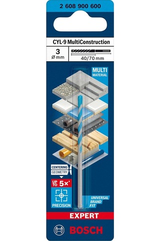 Bosch Expert Cyl-9 Multiconstruction Delme Ucu 3 X 40 X 70 Mm  - 2608900600