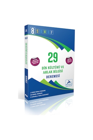 8. Sınıf Din Kültürü ve Ahlak Bilgisi 29 Deneme- PRF Paraf Yayınları
