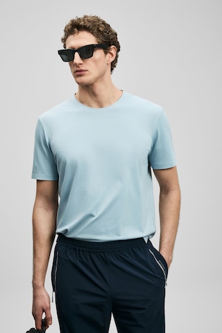 Lufian Finto Modern Grafik Erkek T-shirt 111020323 Açık Mavi
