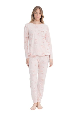 U.S. Polo Assn. U.s Polo 17120 Kadın Yuvarlak Yaka Pijama Takım 001