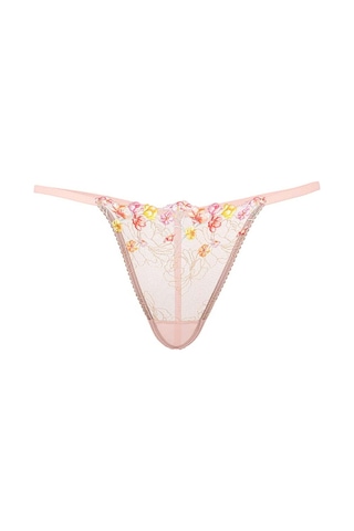 Victoria's Secret Bloom İşlemeli V-string Külot Gökkuşağı Çiçeği