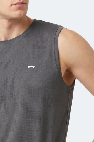 Slazenger Herofıt Erkek Kolsuz Koyu Gri Atlet