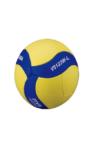 Mikasa VS123W-L Sentetik Deri Voleybol Topu Mavi Sarı Mavi - Sarı