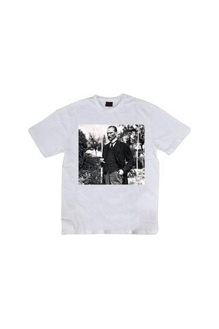 Stoned&Fame Gazi Mustafa Kemal Atatürk Tişört Baskılı T-shirt Beyaz