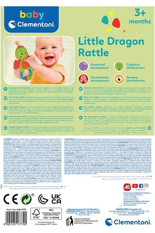 Baby Clementoni Sevimli Ejderha Çıngırak 17779 Çok Renkli