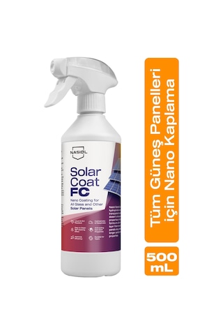 Nasiol Solarcoat Fc Tüm Güneş Panelleri İçin Koruyucu Nano Kaplama-500ml