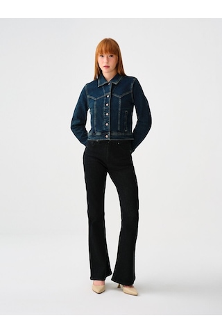 LOFT Flare Slim Fit Kadın Pantolon Lf2037918 Q1.v1 Denim