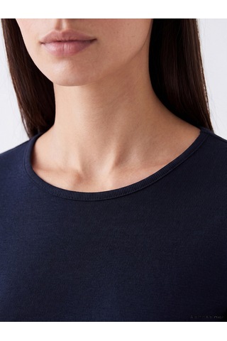 Lcw Everyday Lacivert Bisiklet Yaka Kadın Body