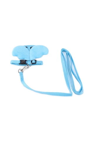 Yuntech01 Kuruşak Kanatlı Hayvanlar İçin Nilon T牵引 Kemer, Ayarlanabilir Güvenlik Kilitli, Gezi Ve Eğitim İçin Dayanıklı Ve Konforlu Mavi S Boy