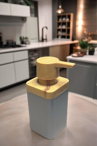 1 Adet Akrilik Sıvı Sabunluk Mutfak Banyo Sabunluk Seti- 400 Ml Kahverengi Diğer