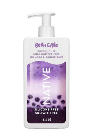 Native Boba Cafe Coconut Ube 2'si 1 Arada Nemlendirici Şampuan Ve Saç Kremi 487ml