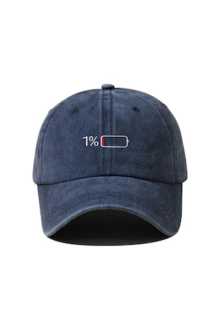 Valkyrie Low Battery Lacivert Şapka Unisex Vintage Pamuk Ayarlanabilir Baseball Cap Tasarım Şapka