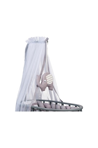 MDF, Luka Örgü Sepet Beşik + Uyku Seti + Cibinlik, Antrasit