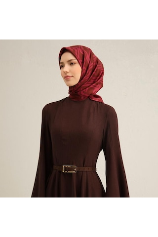 Armine E25ya9343d02 87 Dj Saf İpek Eşarp 9343d T Bordo