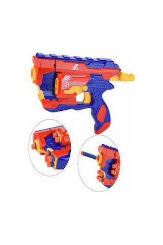 Toys Nörf Sünger Ok Atan Tabanca 10 Adet Sünger Mermi