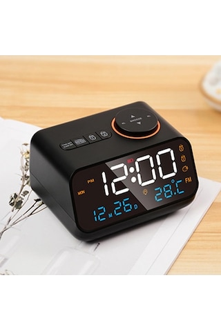 Besthome1 Mistaha Büyük Led Ekranlı Dijital Çalar Saat, 0-100% Dimmer, Uyku Ve Okuma Modu