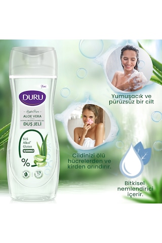 Duru Hydro Pure Aloe Vera Duş Jeli 3 x 450 ML