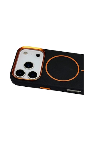 Joko - 256 - Apple iPhone Uyumlu 17 Pro Luno Deri Magsafe Kapak - Shopılke - - Siyah Sıyah