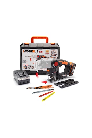 Worx WX550 20 V 2.0 Ah Li-ion Profesyonel Dekupaj ve Tilki Kuyruğu Testere