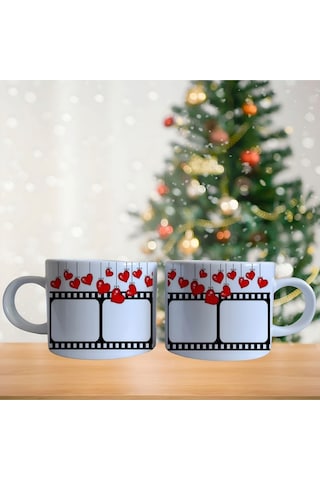 Çiftlere Özel Puzzle Porselen Fincan Takımı 755 Beyaz