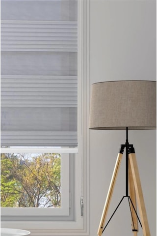 Kidmex Ithal Gri Plisei Zebra Stor Perde Oygusuz