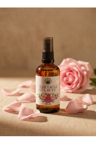Yağı Alınmamış Saf Gül Suyu Gül Hidrosolü Rosa Damascena Tonik 100 Ml