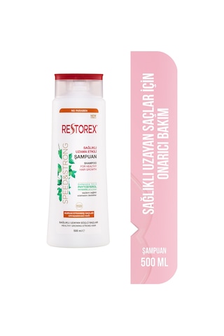 Restorex Speed Strong Kuru ve Normal Saçlar İçin Bakım Şampuanı 500 ml - Sarmaşık Özlü Sağlıklı Uzama