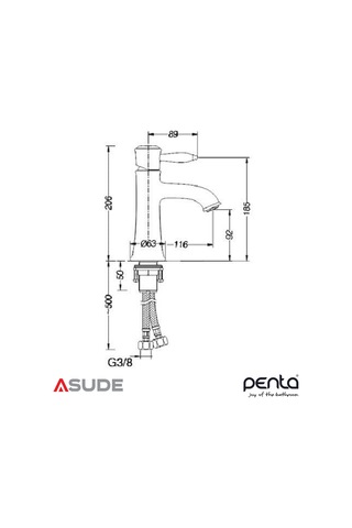 Penta 2481 Bosphorus Rose Lavabo Bataryası Belirtilmemiş