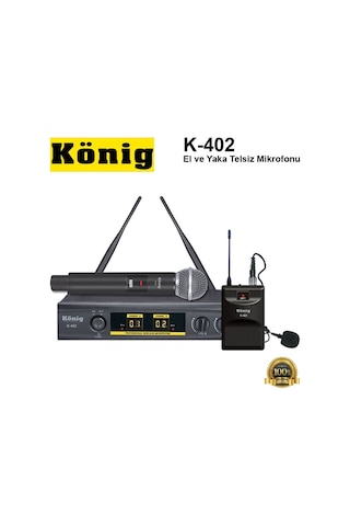 König K-402 El ve Yaka Telsiz Mikrofonu