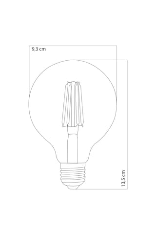 Heka Rustik Led Ampul E27 G95 6w 2700k Gün Işığı