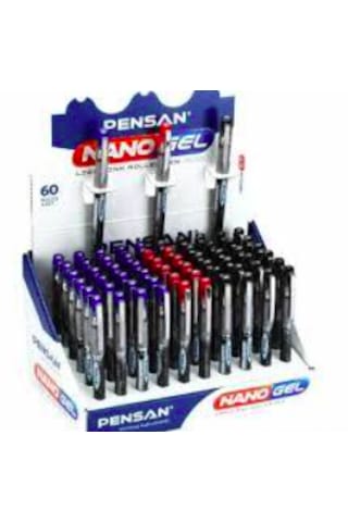 Pensan Nano Gel 0,7mm Roller Kalem 3'lü Set Siyah - Kırmızı - Mavi Siyah-kırmızı - Mavi