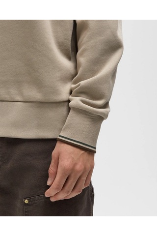 Fred Perry M7535 Crew Neck Erkek Sweatshirt Bej
