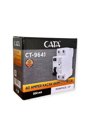 Cata Ct-9641 40 Amper 300 Ma Monofoze Yangın Koruma Rölesi