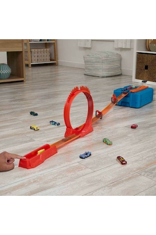 Hot Wheels Track Builder Alev Temalı Akrobasi Seti - HMC04