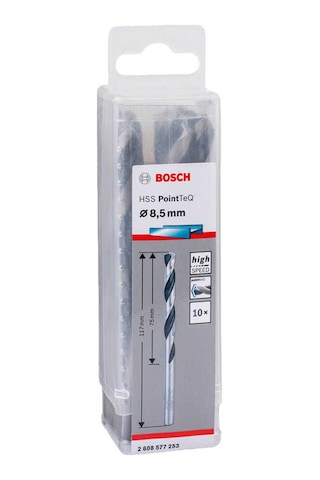 Bosch HSS-PointTeQ 8.5 mm 10'lu Paket Metal Matkap Ucu - 2608577253