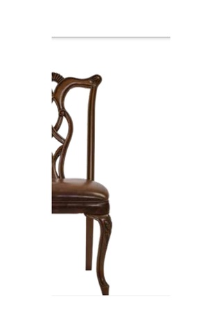 Bengimobilya Sandalye Kayın Ahşap Model Zus002 Kahverengi Suni Deri Parlak C