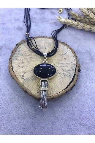 Oniks Taşlı Gümüş Set 925 Ayar Taş (512167420)