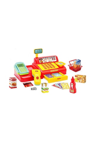 Shop-joy Süper Market Yazar Kasası 43 Parça Eğitici Yazar Kasa Oy