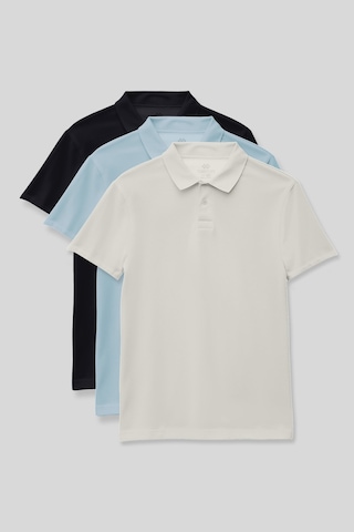 Standart Fit Basic Polo Yaka 3lü Paket Lacivert-ekru-açık Mavi Unisex Çocuk T-shirt - 11330 Lacivert