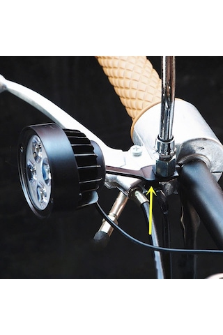 Knmaster Badger 12w Ayna Bağlantılı Motosiklet Sis Farı Takımı N11.3413