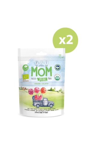 Organik Lolipop Çilek, Karpuz, Yaban Mersini Ve C Vitamini 110 G