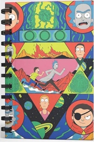 Mabbels Rick And Morty Spiralli Defter Kırmızı Dft-388517
