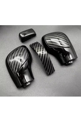 Golf 7 7.5 Leon 2013/2020 Passat B8 B7 2013-2020 Karbon Desenli Dsg Vites Topuzu Yenileme 4 Parça Parlak