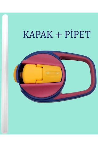 Maped 580 ML Ve 430 ML Kırmızı Kapak + Pipet