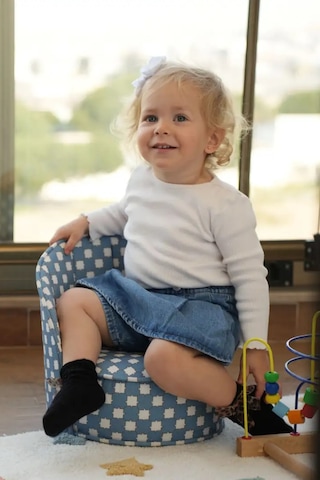 Reyo Minicozy Spark Taşınabilir Çocuk Bebek Koltuğu, 1-5 Yaş Ergonomik Çocuk Sandalyesi, Hafif, Sıvı İtici, Silinebilir Mavi