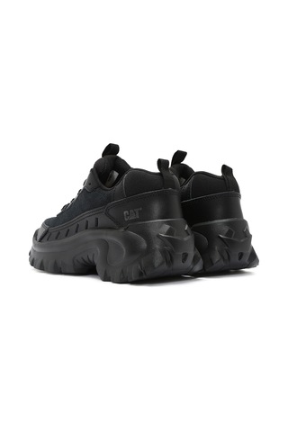Caterpillar Erkek Siyah Intruder Essential Bağcıklı Kalın Tabanlı Spor Ayakkabı, Hakiki Deri Sneaker 015m101412 Black // Süet