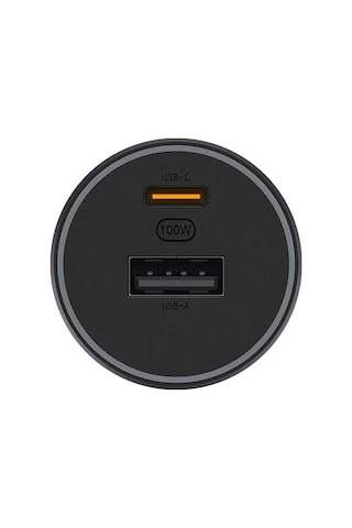 Xiaomi Mi 100w Hızlı Araç Şarj Cihazı Cc07zm 1a1c Süper Hızlı Şarj, 5a E-marker Usb-c Kablo Dahil, Laptop Ve Macbook Uyumlu, Akıllı Renkli Led Göstergeli, Siyah