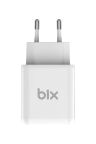 Bix ZH-2U41T 25W USB-A ve Type-C PD 3.0 Hızlı Şarj Adaptörü Beyaz 