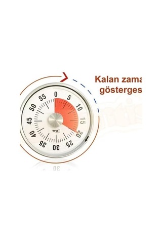 Tr Mekanik Mutfak Zamanlayıcısı 60 Dakika Geri Sayım Timerı